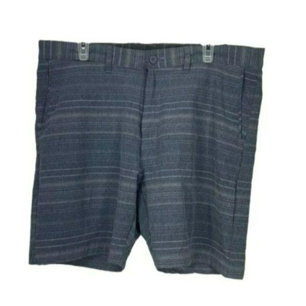 Burnside Men’s Blue White Golf Shorts Flat Front Size 38